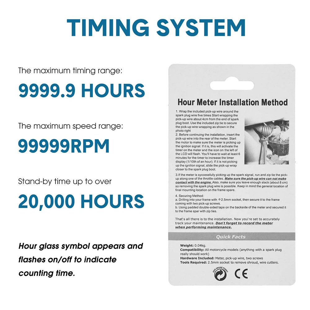 Digital Inductive Hour Meter for Gas Engines - 8