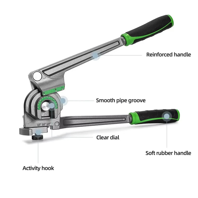 3-in-1 Manual Copper and Aluminum Pipe Tube Bender - 8