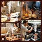 Oriental Pavilion Desktop Humidifier with LED Night Light