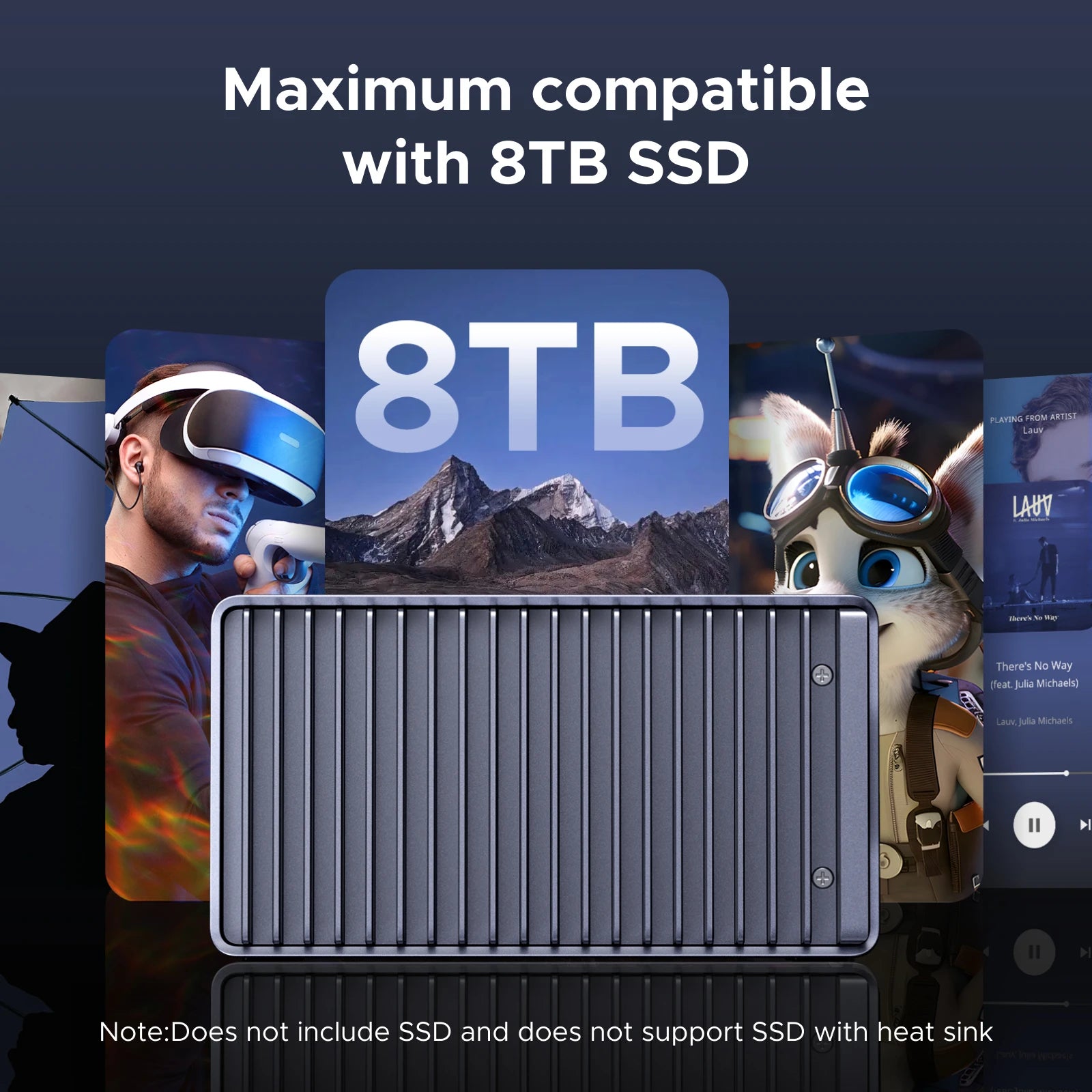 40Gbps USB4 NVMe SSD Enclosure for Thunderbolt and High-Speed Data - 6