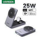 3-in-1 Magnetic Wireless Charging Stand for iPhone and Apple Watch