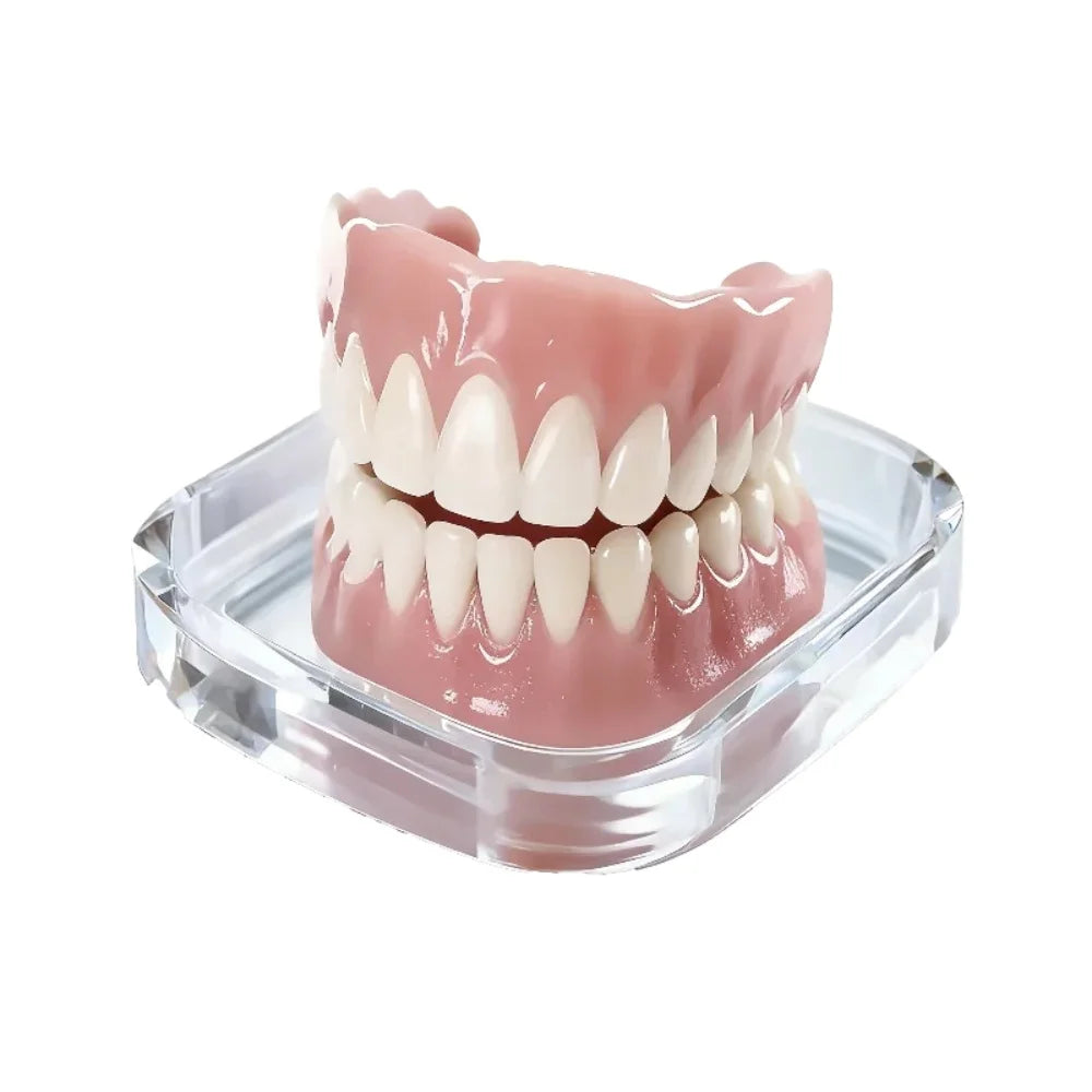 Instant Smile Cosmetic Dentures for Upper and Lower Teeth - 1