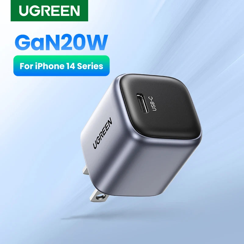 20W GaN USB-C Fast Wall Charger for Smartphones