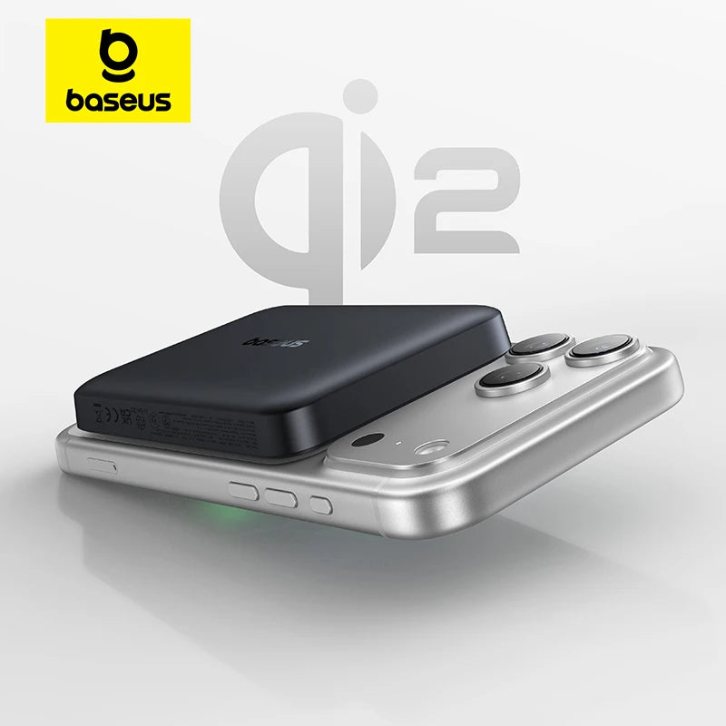 10000mAh Magnetic Wireless Power Bank with Qi2 Fast Charging