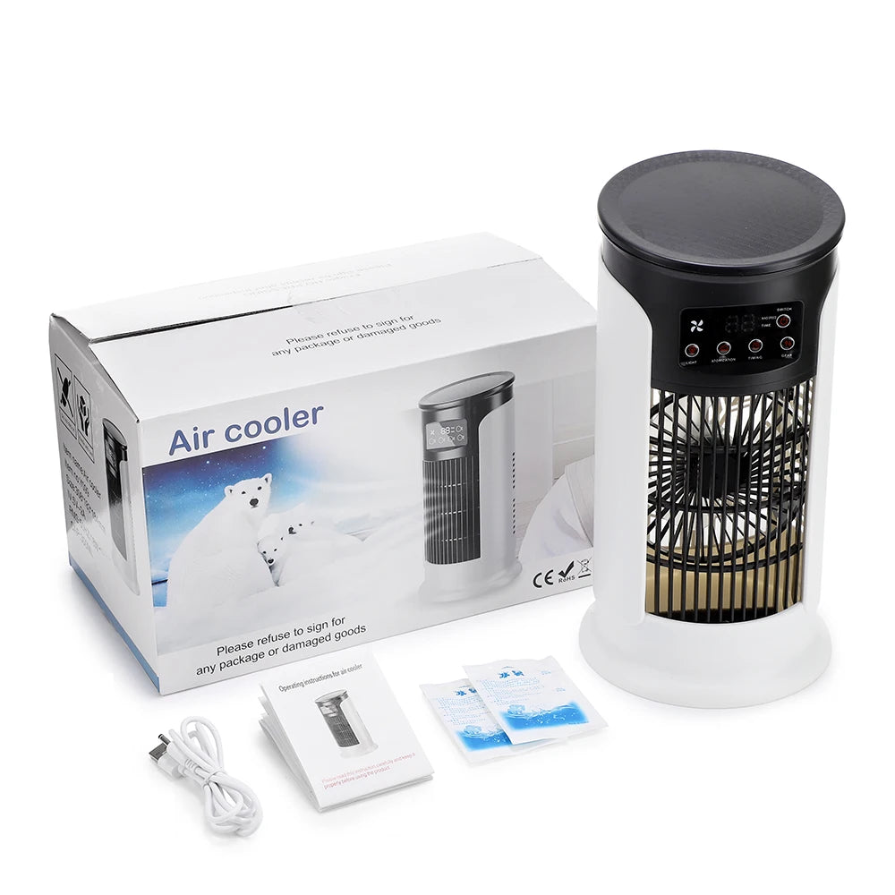 Portable Desktop Air Cooling Fan with Humidifier - 11