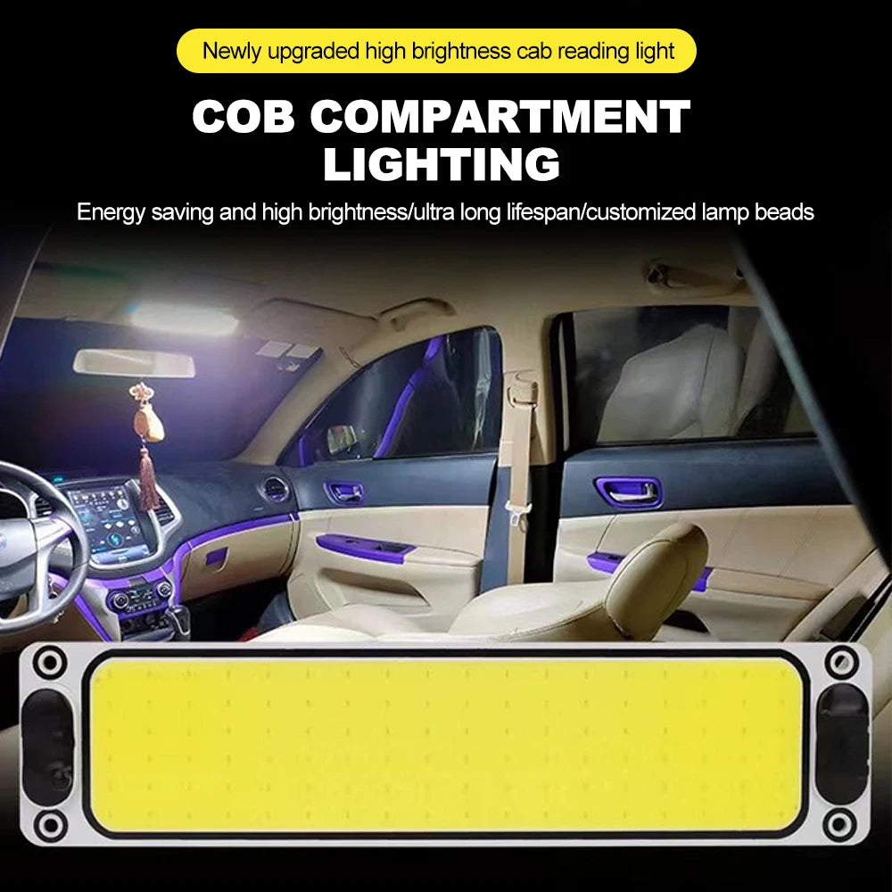12V 24V COB LED Interior Reading Light Panel for Vehicles