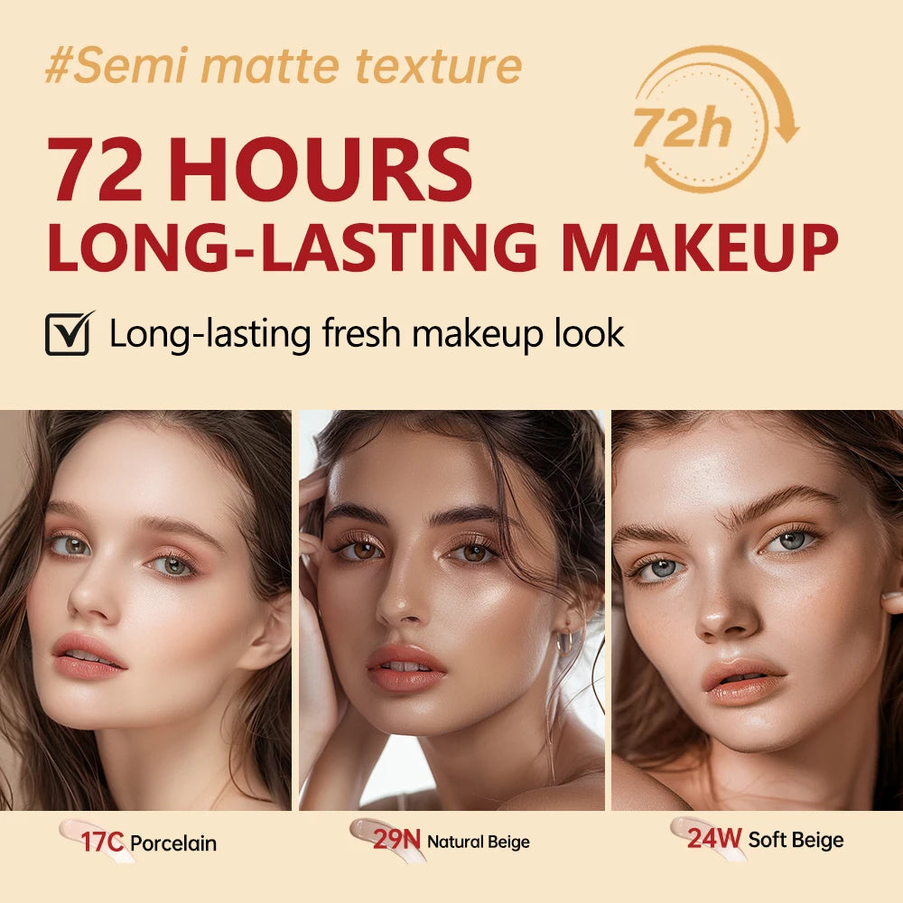 Waterproof Long-Lasting Cushion Foundation with Sun Protection