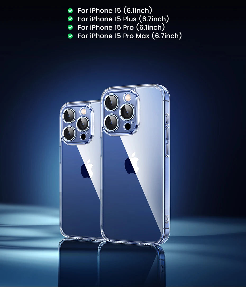 Shockproof Crystal Clear Protective Case for iPhone Series - 21