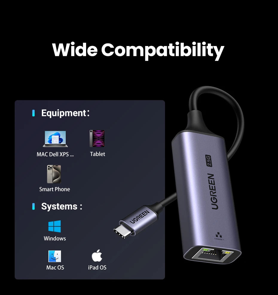 2.5Gbps USB to Ethernet Network Adapter - 16