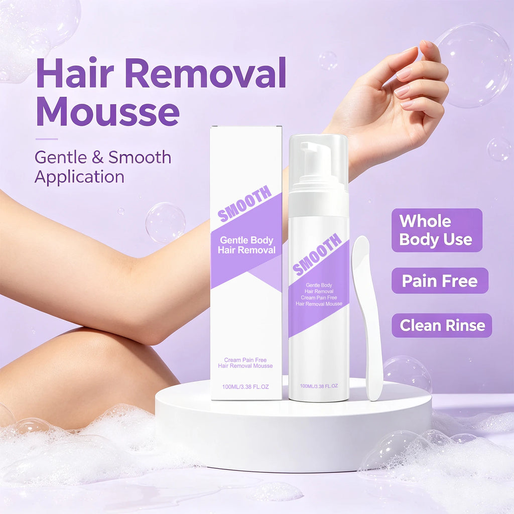 Painless Hair Removal Mousse for Smooth Skin