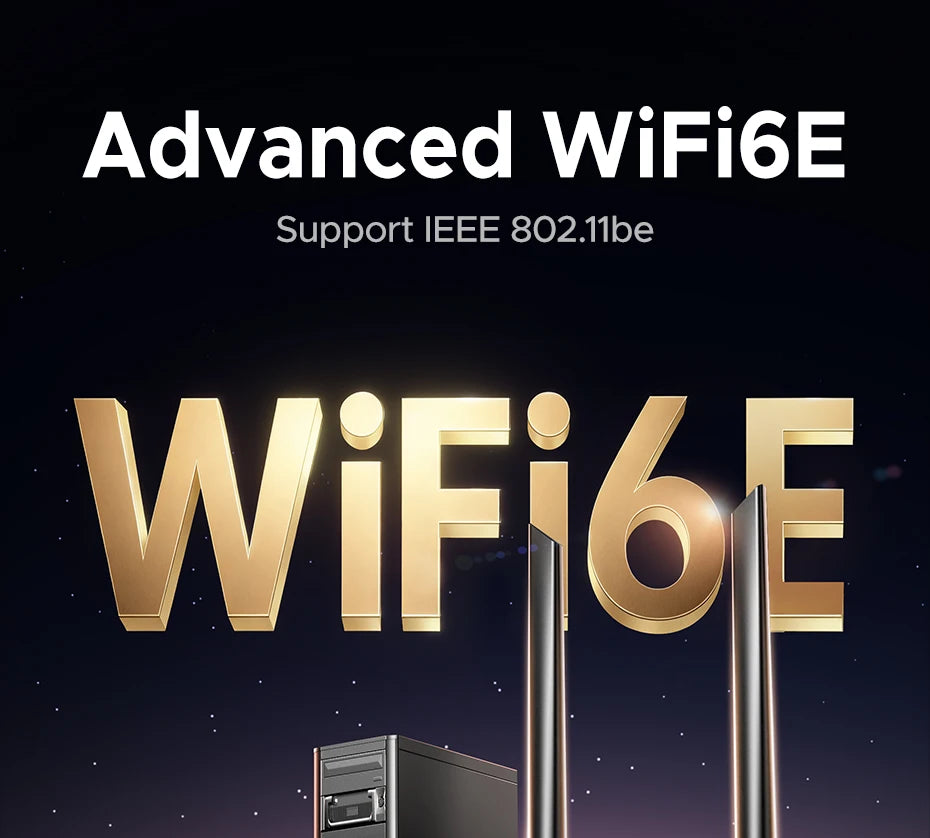 AXE5400 WiFi 6E USB 3.0 Tri-Band Wireless Adapter for PC - 11