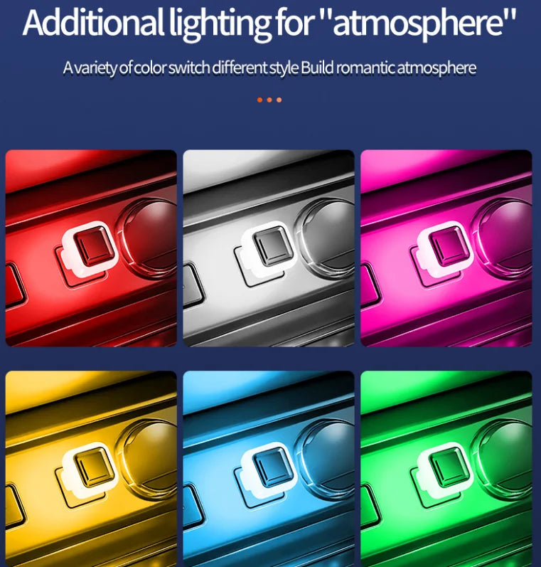 5V USB LED Mini Ambient Atmosphere Light for Car Home and Office