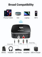 Bluetooth 5.3 Audio Receiver for Home Stereo and Speaker Systems