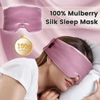 Silk Sleep Mask for Total Light Blocking and Comfortable Rest