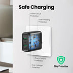 36W Dual USB Quick Charge 3.0 Fast Wall Charger Adapter