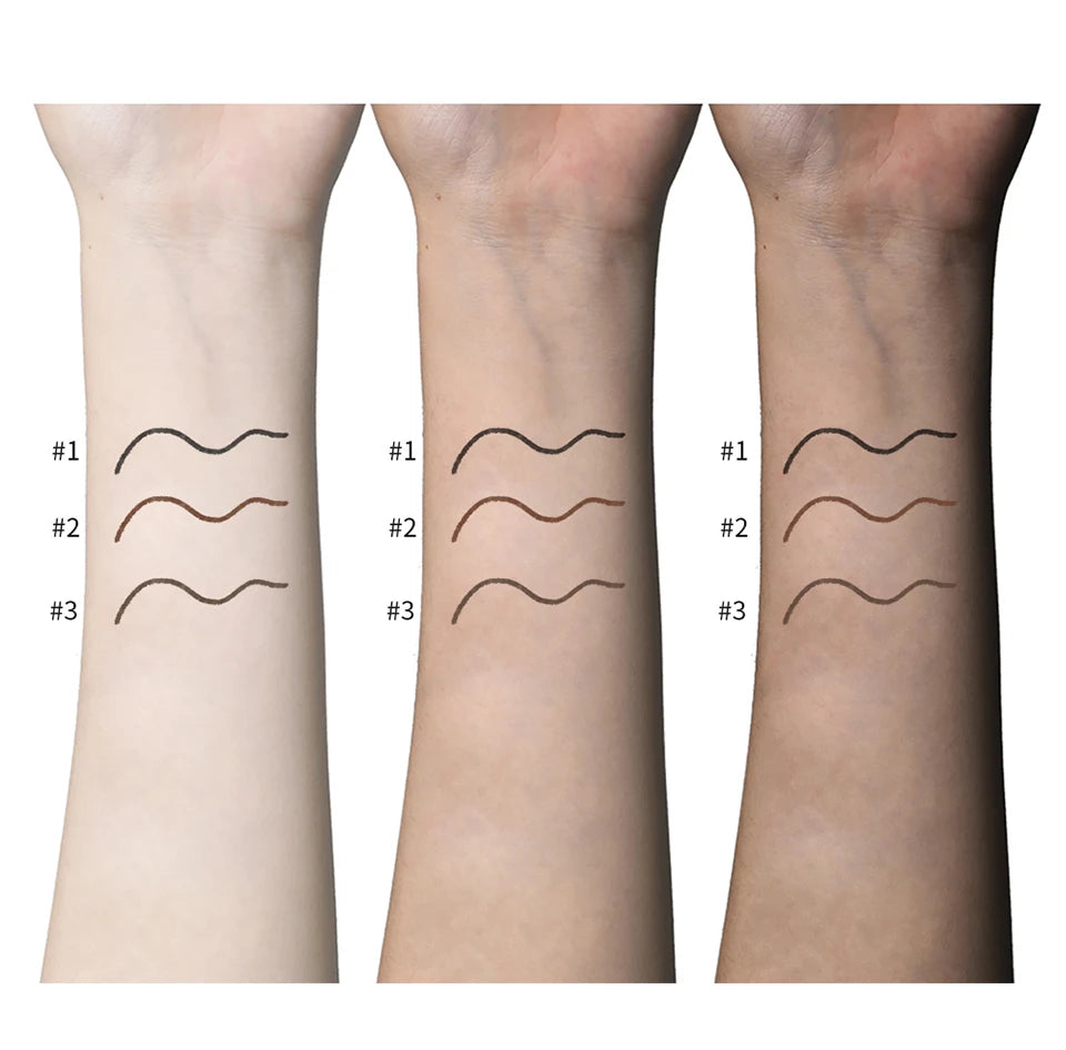 Waterproof Triangular Tip Eyebrow Pencil with Spoolie Brush