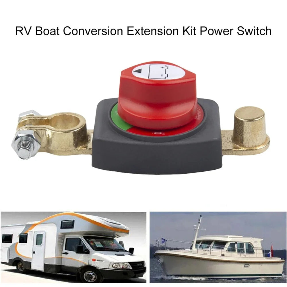 12V-48V Battery Disconnect Rotary Switch for Car RV Boat and Truck