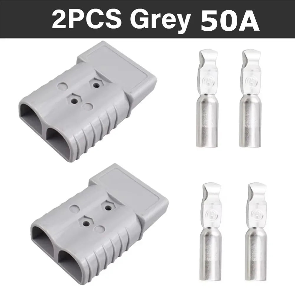 50A 120A 600V Battery Charging Quick Power Connector Plug Set