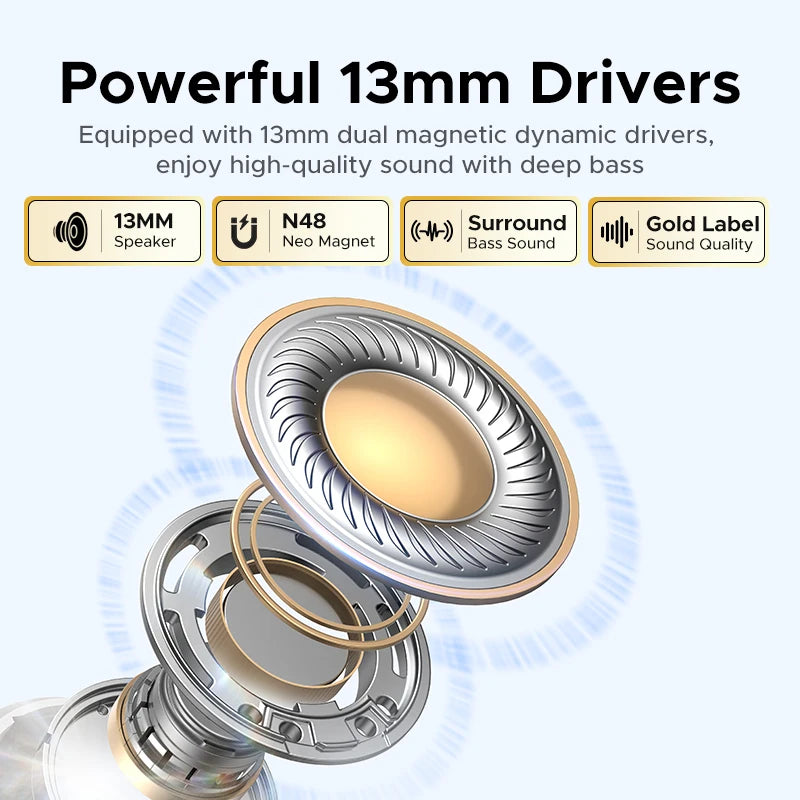 Wireless Bluetooth 6.0 TWS Earbuds with 35-Hour Battery Life - 3