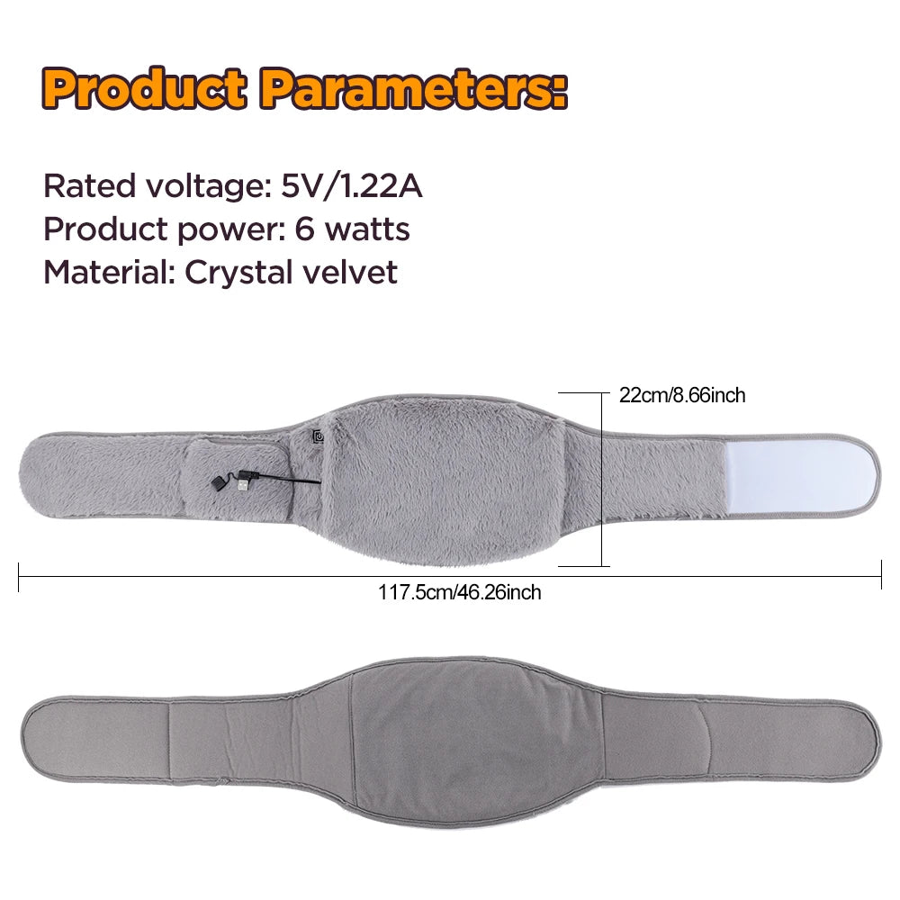 Electric Heated Waist Warmer Belt for Pain Relief - 17