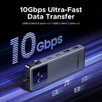 6-in-1 USB-C Hub with 4K 60Hz HDMI and 10Gbps Data Transfer