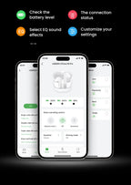 Adaptive Noise Cancelling Wireless Earbuds with LDAC Hi-Res Audio