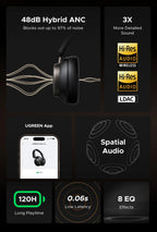 Wireless Noise-Canceling Over-Ear Headphones with LDAC and Hi-Res Audio