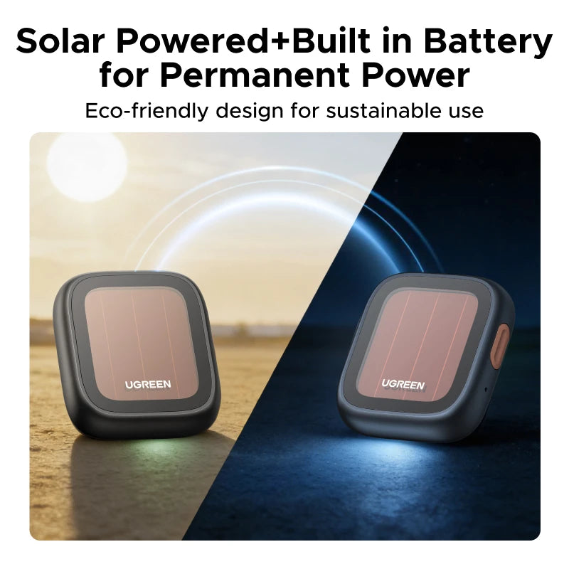 Solar Powered Bluetooth Item Tracker for Apple Find My