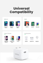 20W USB-C PD Fast Wall Charger for Smartphones
