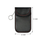 Carbon Fiber Car Key Fob RFID Signal Blocking Pouch Protector