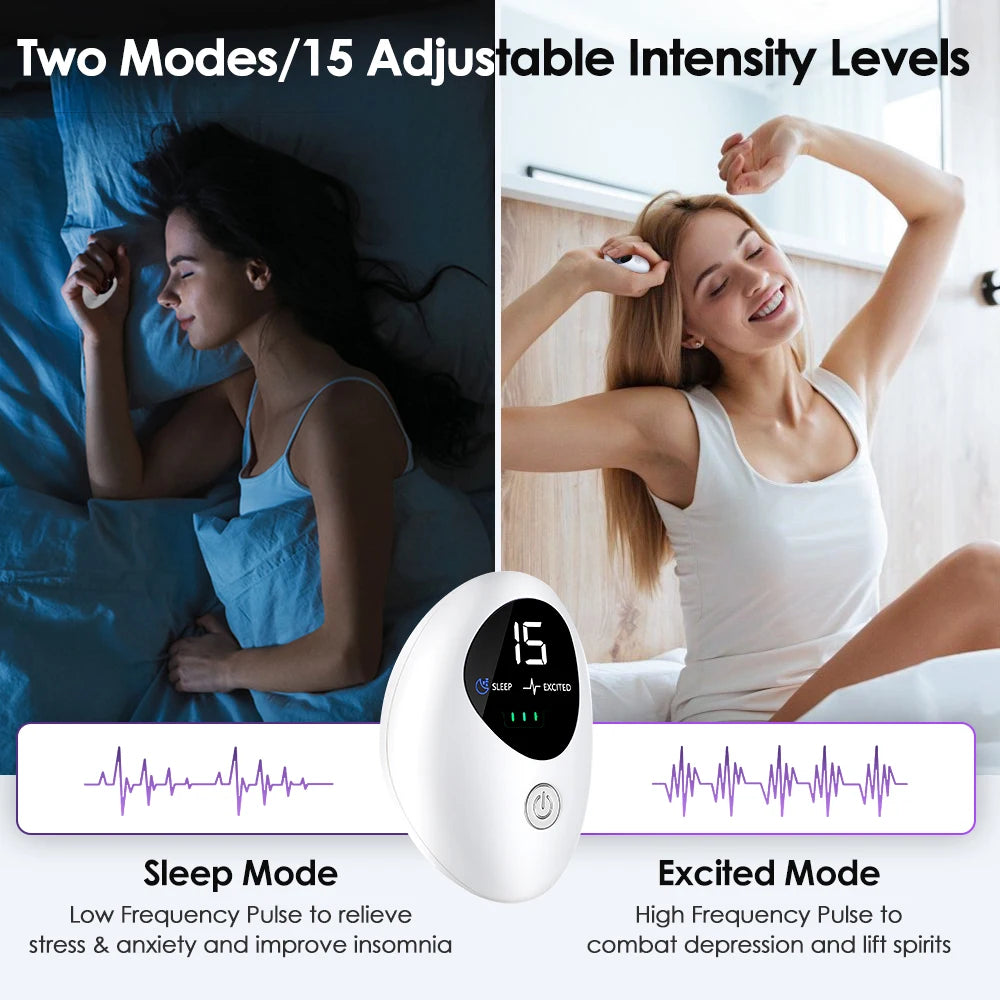 Microcurrent Handheld Sleep Aid Device for Stress and Anxiety