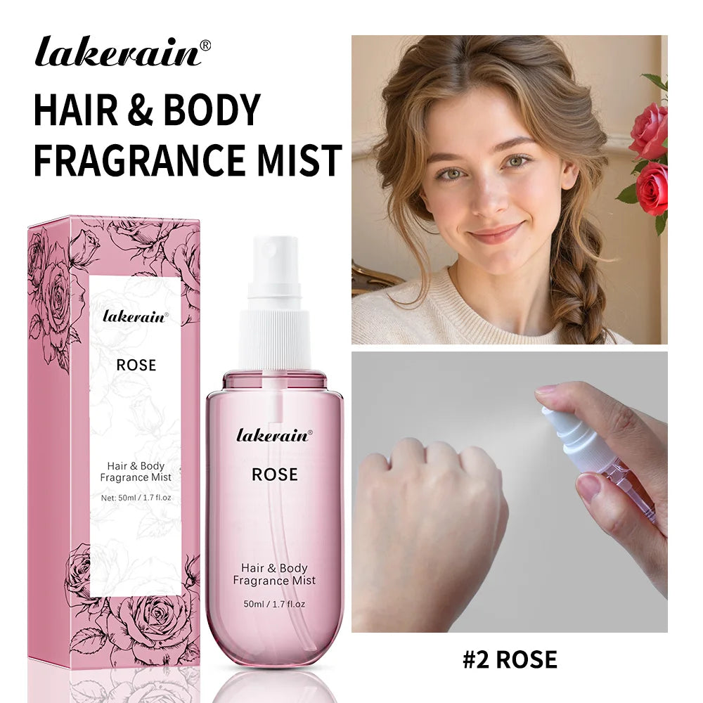 Vanilla and Rose Hair & Body Fragrance Mist - 25
