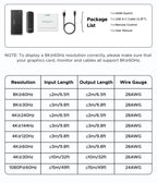 8K 60Hz HDMI 2.1 Switcher 3-in-1 Out with Remote Control