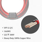 16AWG Motorcycle Battery Terminal to SAE Quick Extension Cable