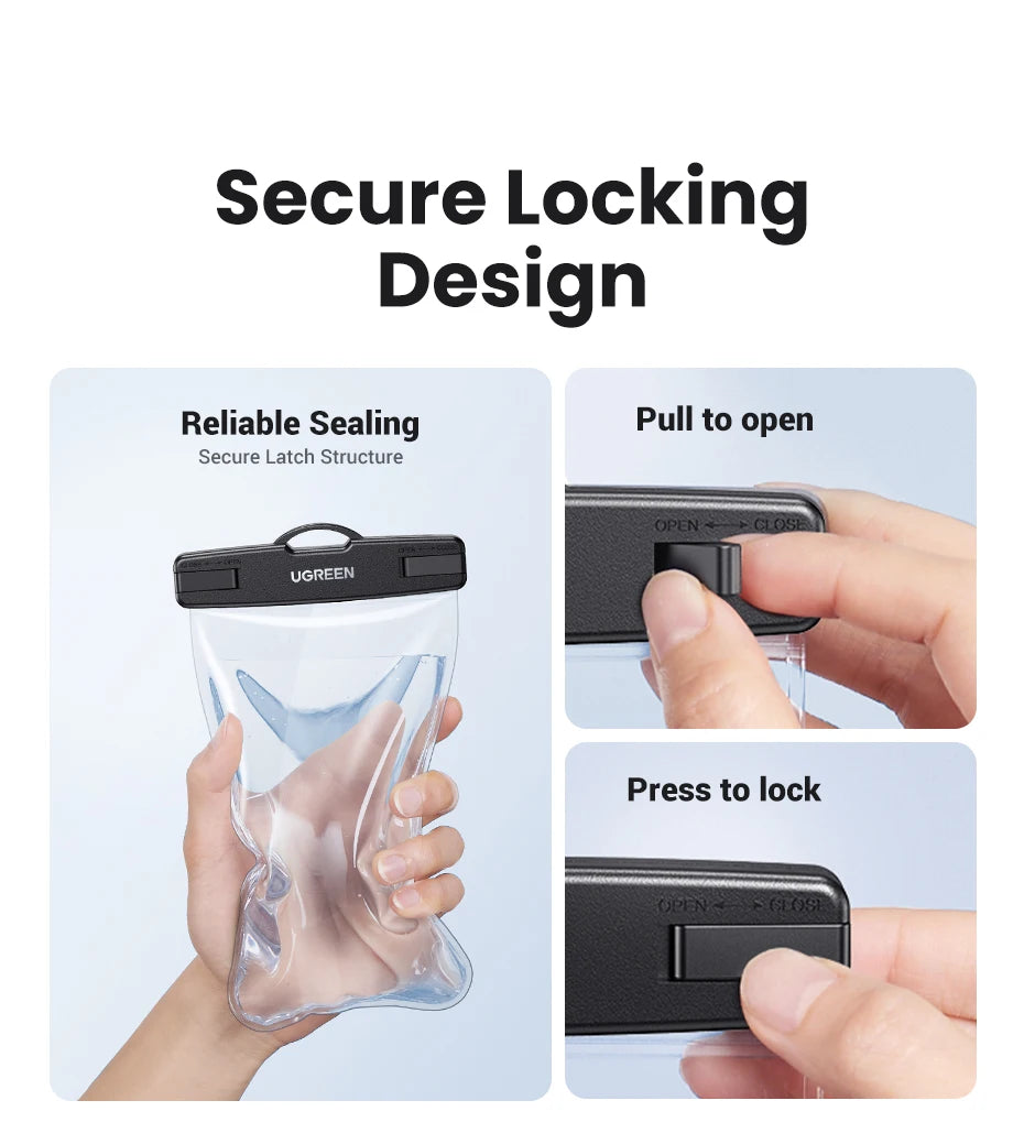 IPX8 Universal Waterproof Phone Pouch for Swimming and Diving