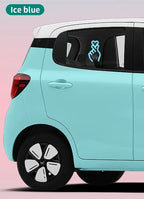 Solar USB Heart Neon LED Car Window Atmosphere Light with Sensors