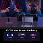 6-in-1 USB-C Docking Station for Handheld Gaming Consoles