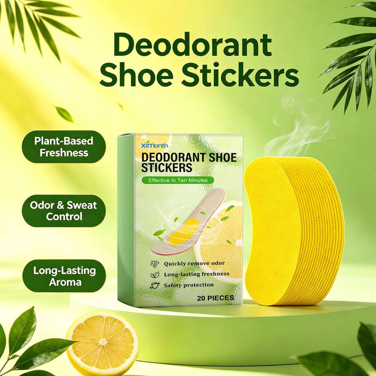 Deodorant Shoe Odor Removal Patches