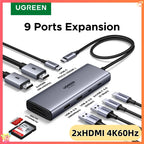 9-in-1 USB-C Docking Station with Dual 4K 60Hz HDMI Ports