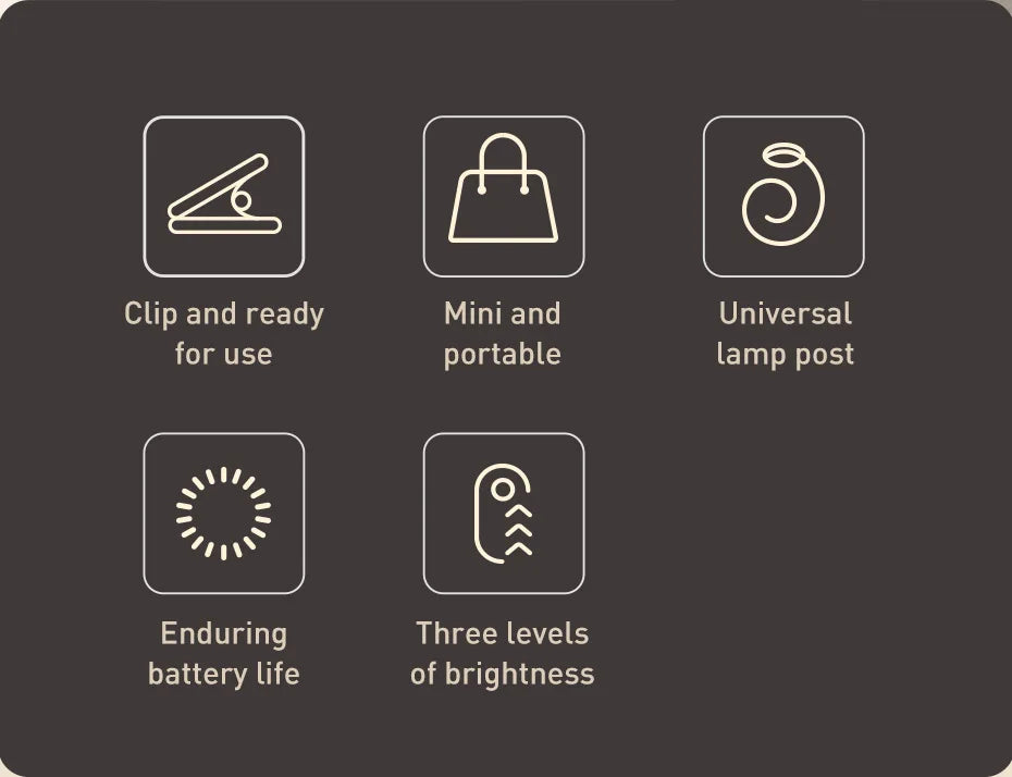 Rechargeable LED Clip-On Desk Lamp for Reading and Bedside