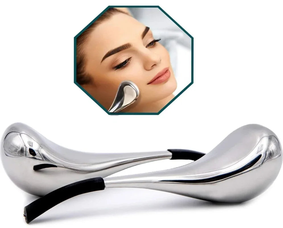 Stainless Steel Facial Ice Globes for Skin Cooling and Puffiness