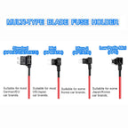 10pcs Car Fuse Holder Circuit Tap Adapter Micro Mini Standard Size
