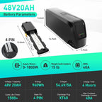 Electric Bicycle Lithium Ion Battery Pack for E-Bike 36V 48V 52V