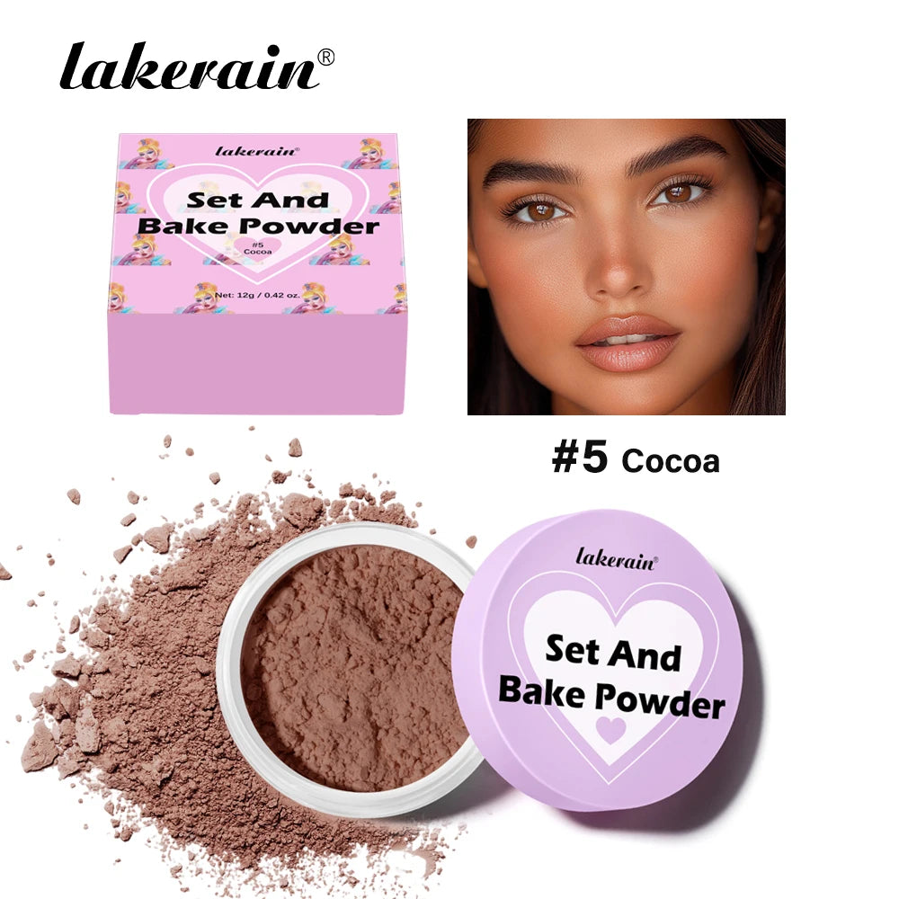 Matte Finishing Loose Baking Setting Powder for Long-Lasting Wear