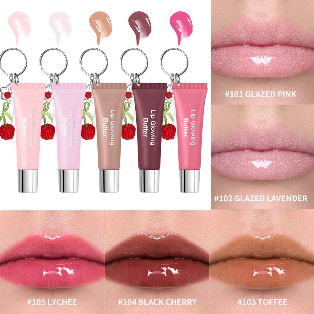Moisturizing Lip Gloss with Keychain - 1