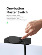 6-in-1 UK Plug Power Strip with 20W USB-C Fast Charging
