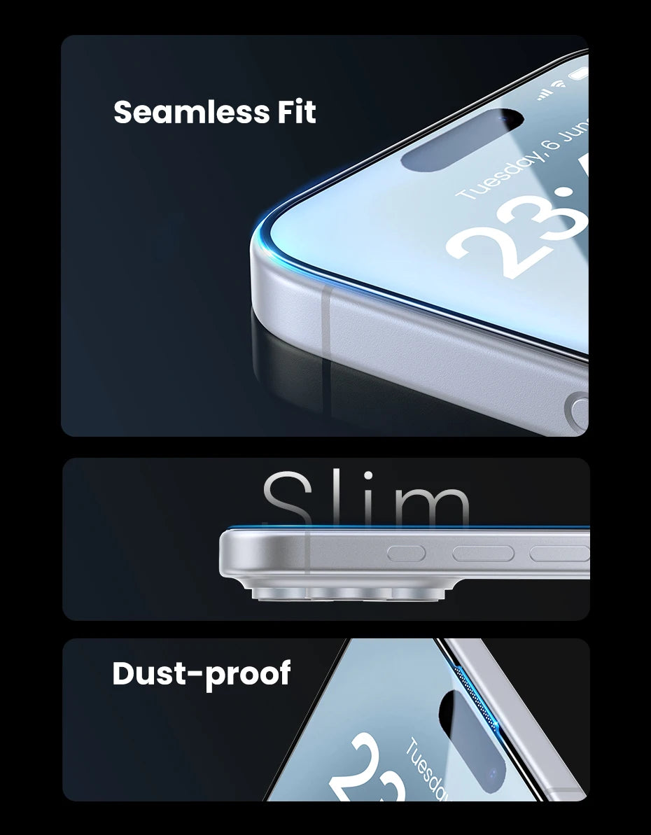 9D Full Coverage Tempered Glass Screen Protector for iPhone 17 Series - 18