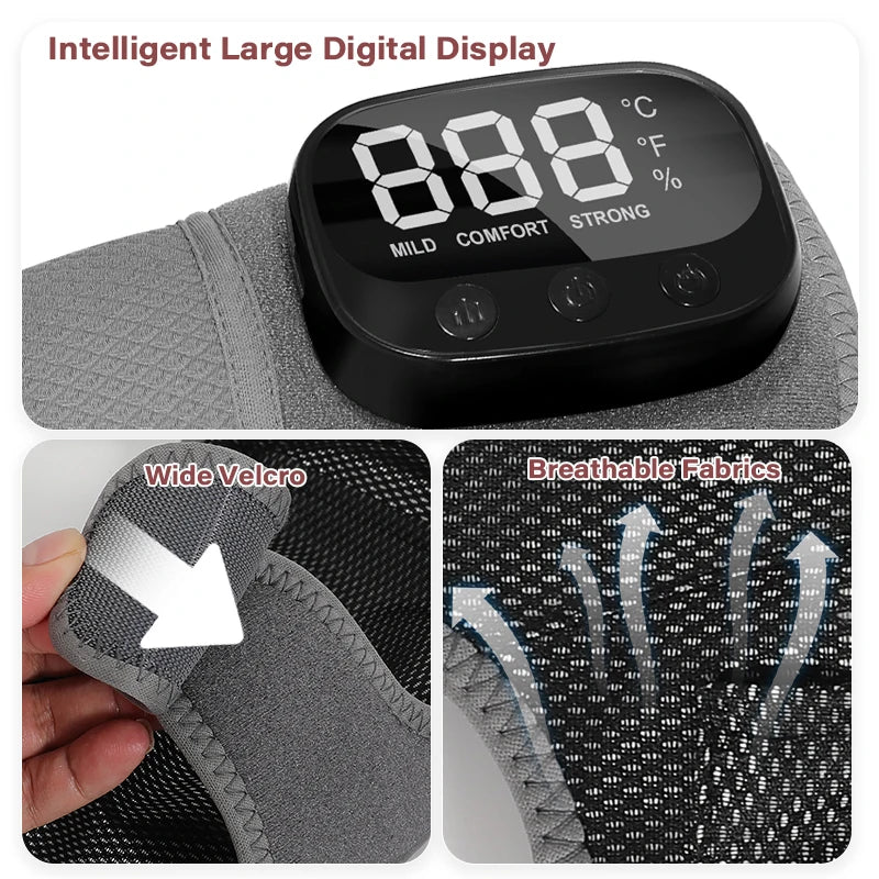 3-in-1 Cordless Vibration Knee, Shoulder and Elbow Massager