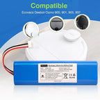 Replacement 6800mAh Battery for Deebot Ozmo Robot Vacuums