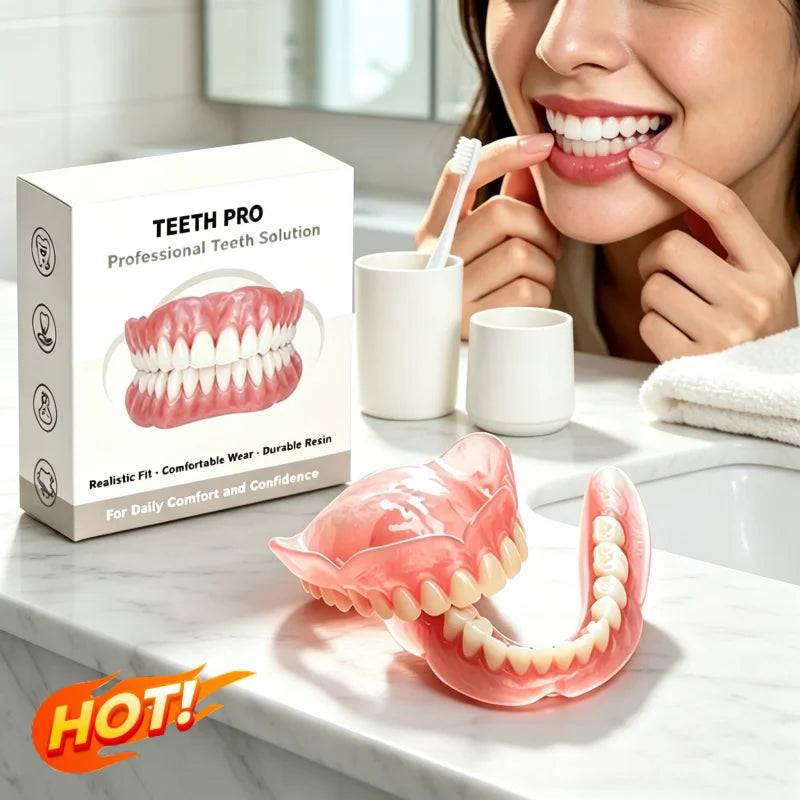 Comfort Fit Silicone Dentures for Realistic Smile